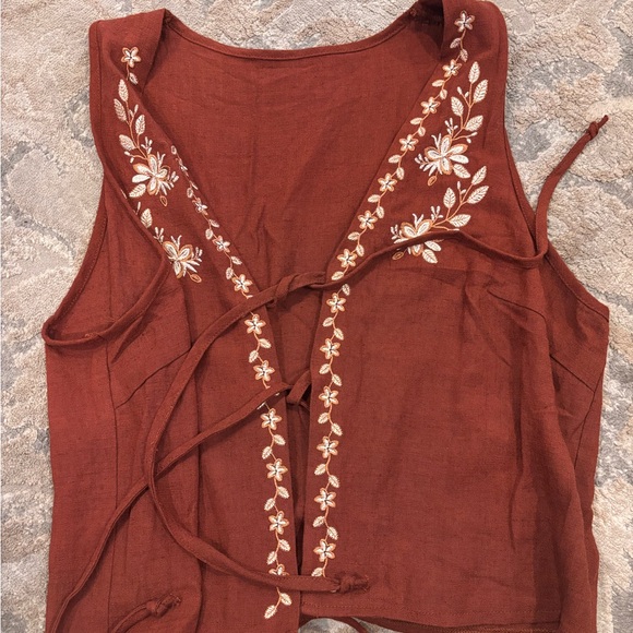 SHEIN Terracotta Blouse - Picture 1 of 2